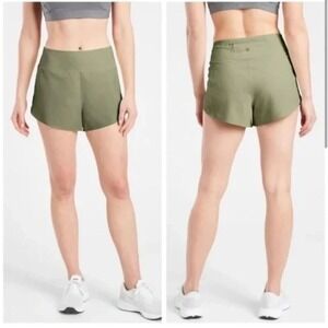 Athleta Run With It Shorts Green Size XL Athletic & Lightweight